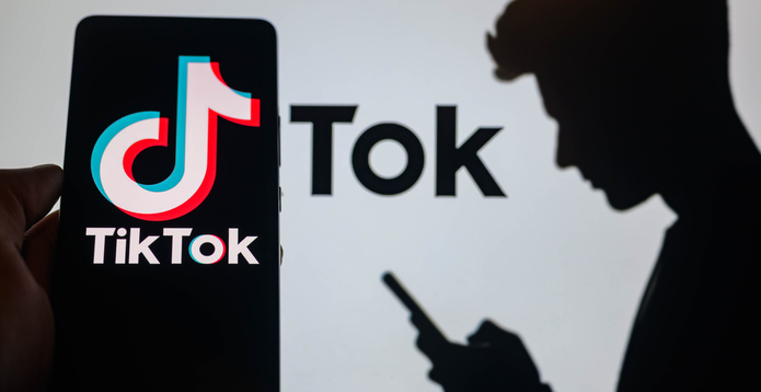 TikTok Bytedance logo mockup card