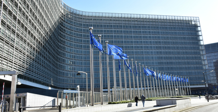 European Commission HQ Brussels facade Card