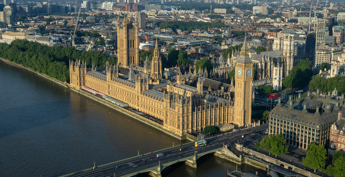 Houses of Parliament from the London Eye