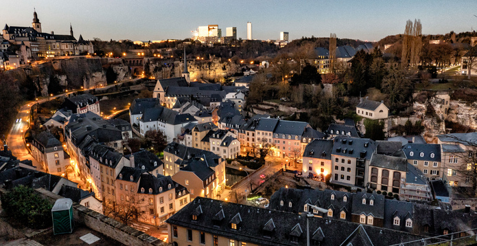 Luxembourg old town Card