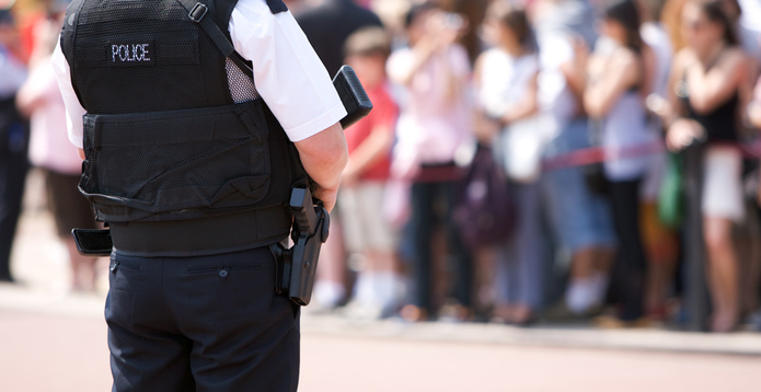 Armed Police Officer Public