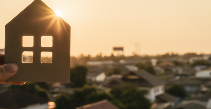 Home insurance sunset cutout