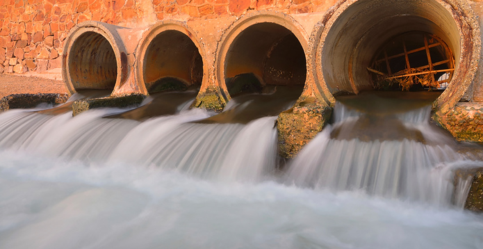 Water infrastructure drain tunnels Card