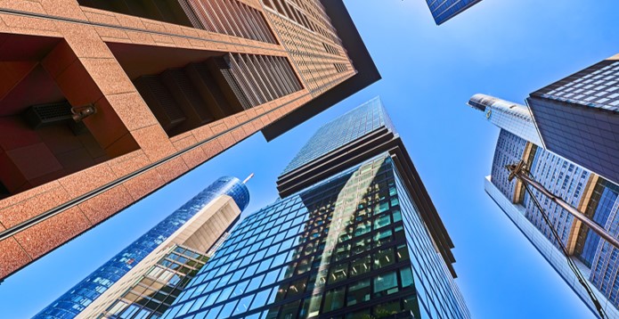 Frankfurt banking district Card