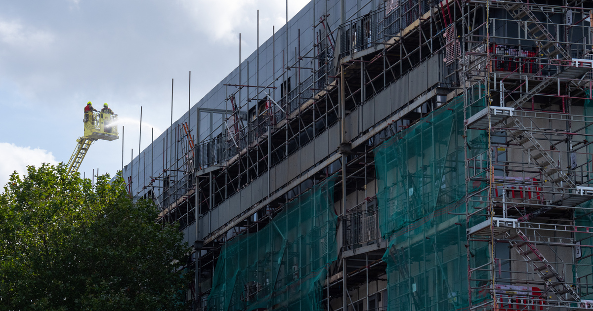 building works to remove unsafe cladding