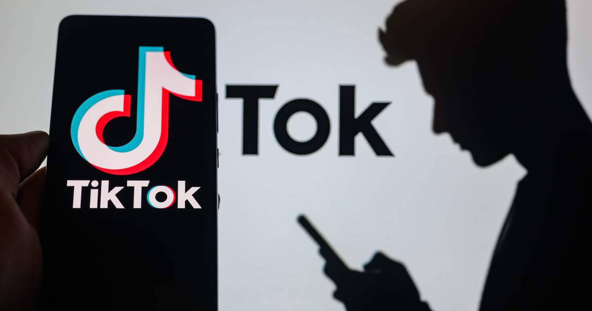 TikTok logo displayed on a smartphone