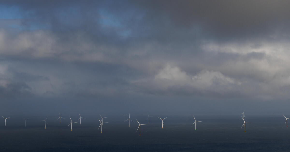 Offshore wind turbine farm