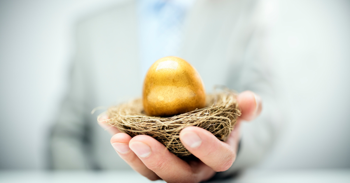 Depiction of pensions nest egg SEO