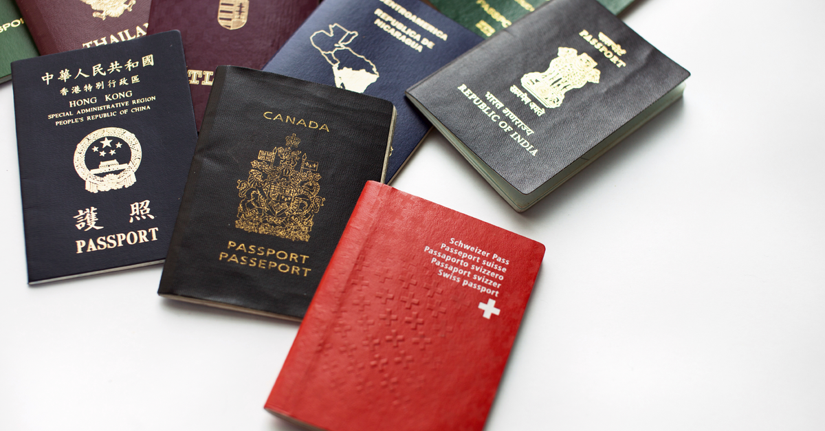 Selection of international passports