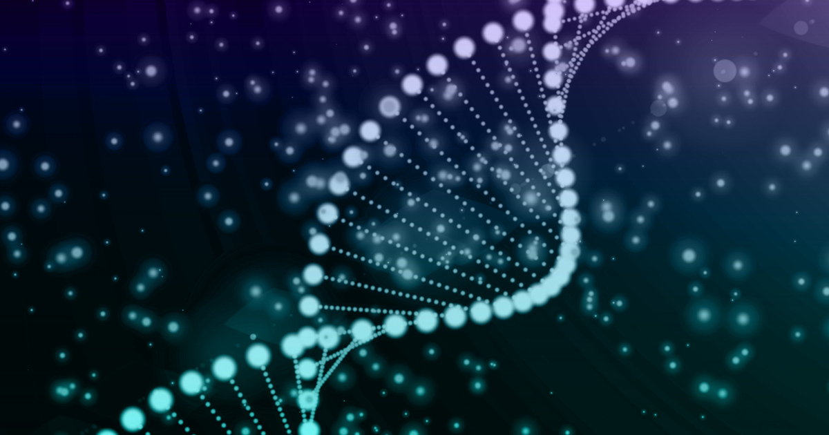 purple teal dna strand seo