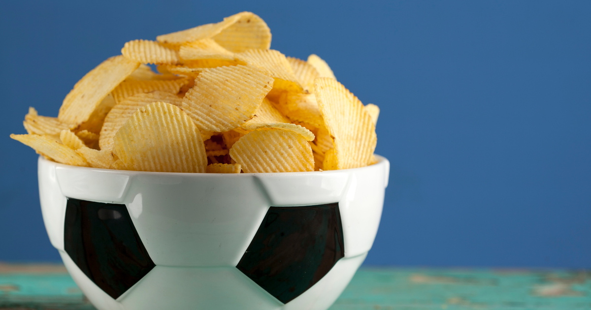 football shaped bowl of crisps seo