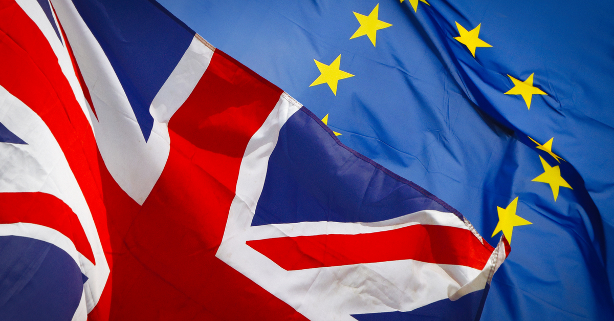 British and EU flags